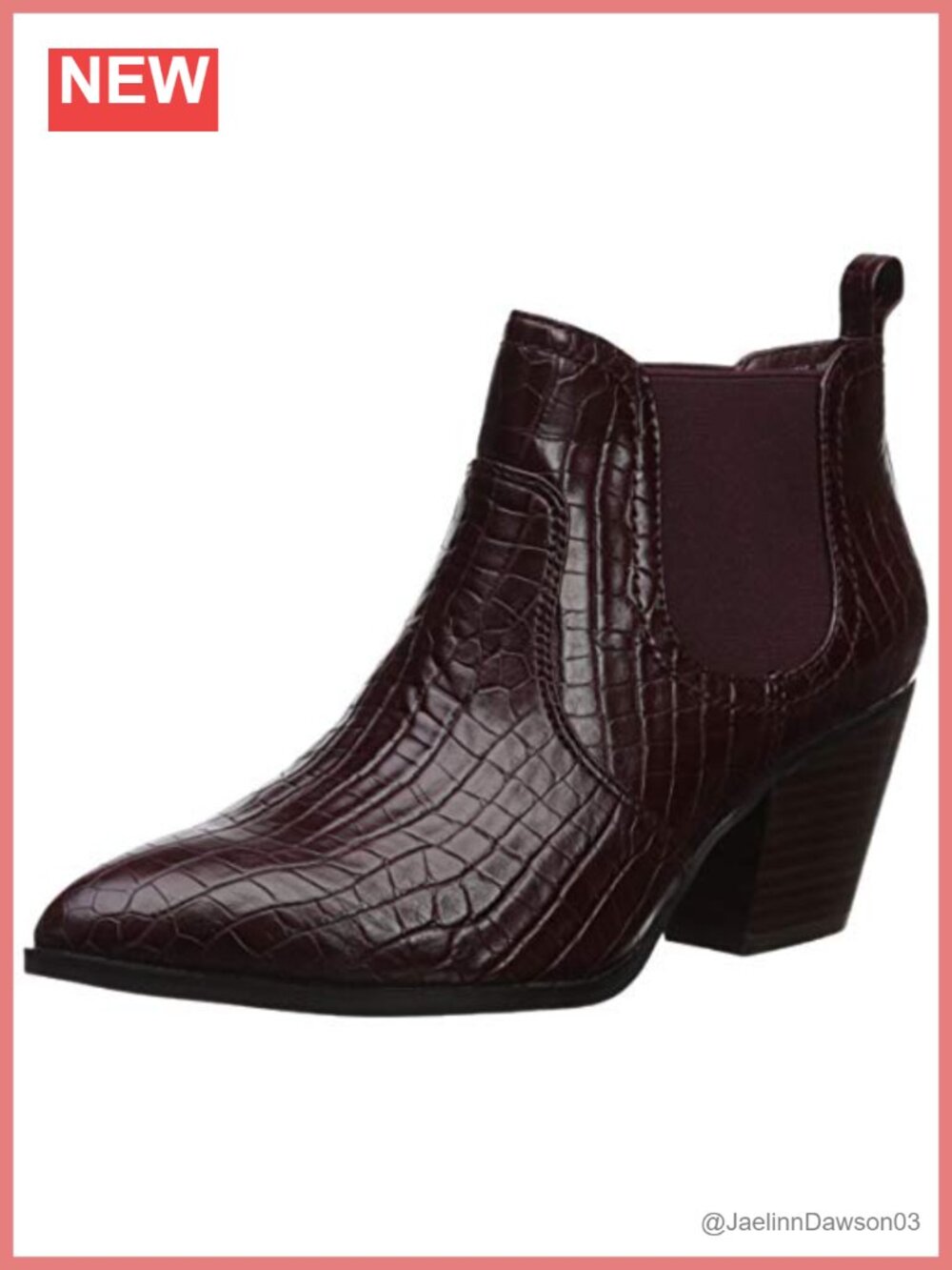 Bella Vita Women's Emersonii Croc-Patterned Leather Ankle Bootie